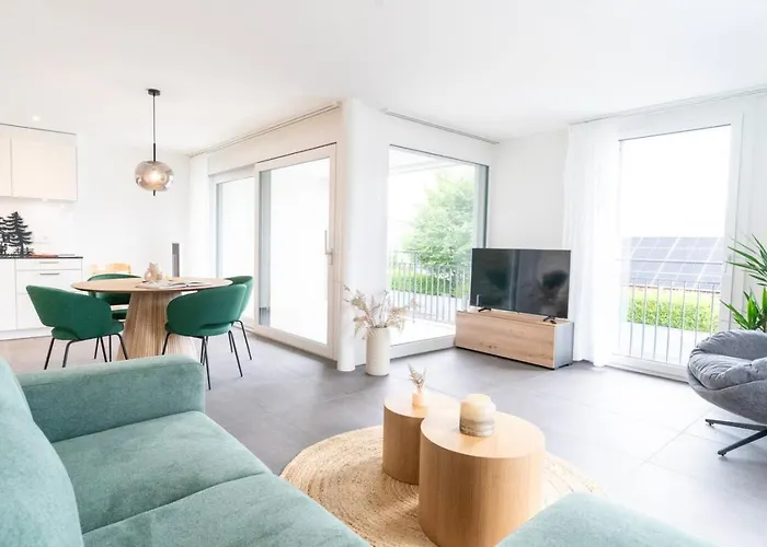 Moench In See- Und Bergnaehe, Modern, Mit Balkon, 4 Gaeste * Spiez