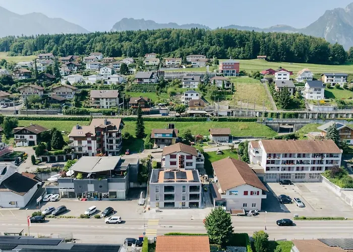 Apartman Moench In See- Und Bergnaehe, Modern, Mit Balkon, 4 Gaeste Spiez