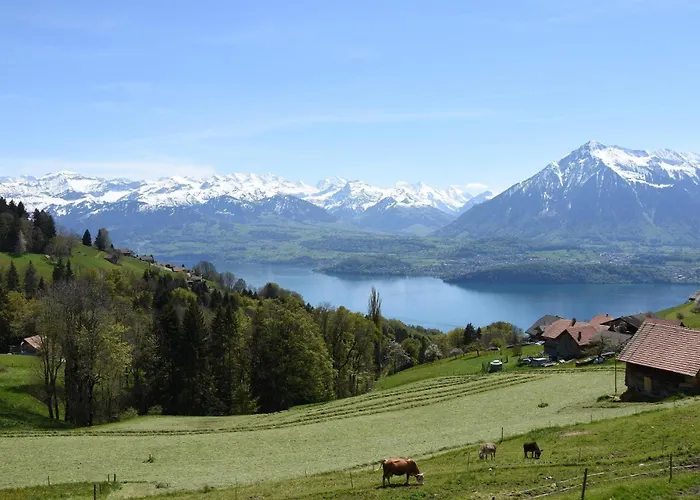 Moench In See- Und Bergnaehe, Modern, Mit Balkon, 4 Gaeste Apartman Spiez